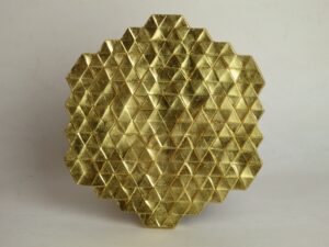 Plaster origami castings
