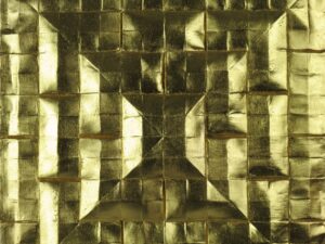 Plaster origami castings